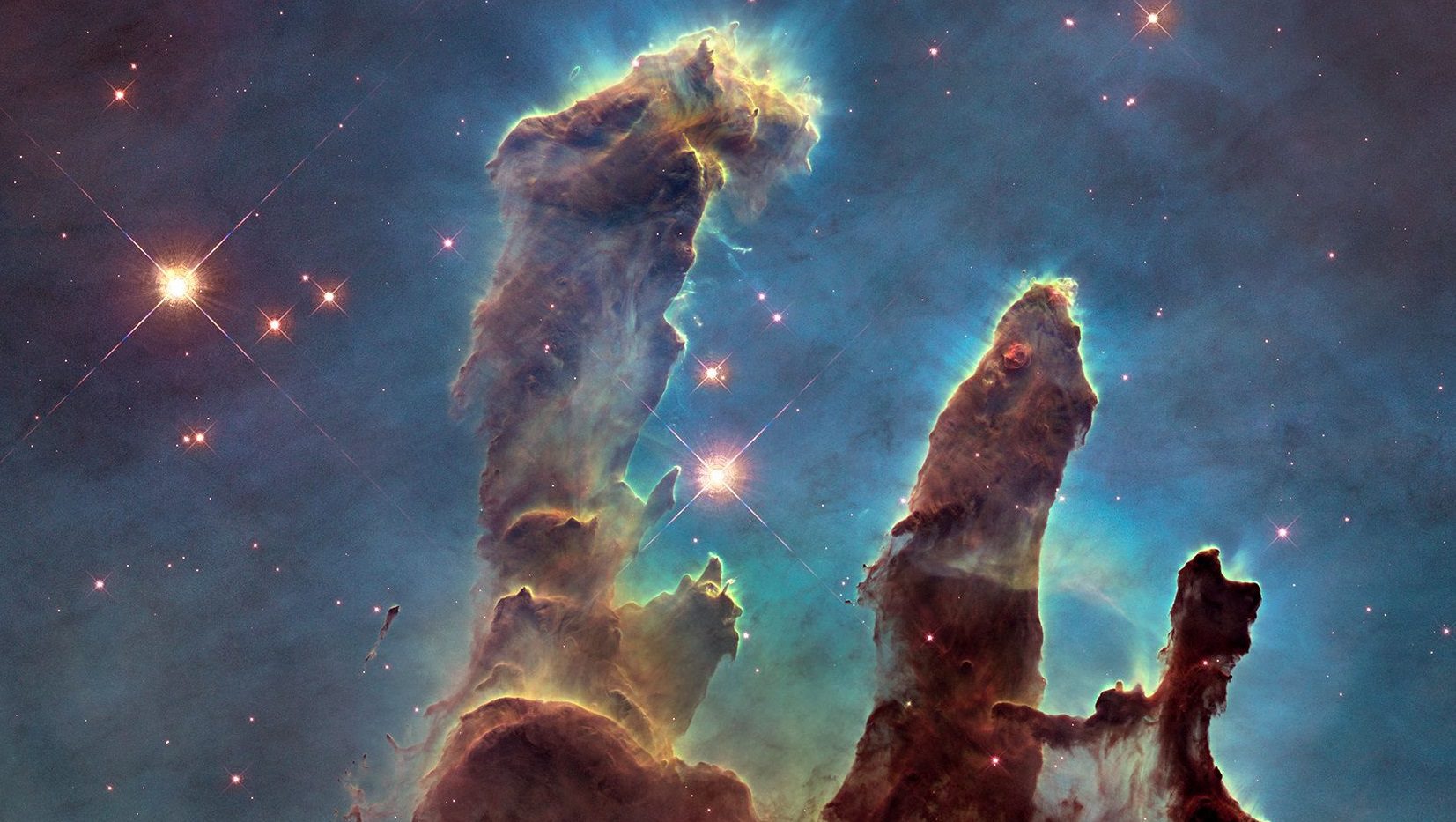 Pillars Of Creation Nebula located in the Eagle Nebula
